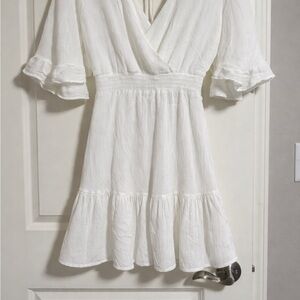 Altar'd State White Long Sleeve Dress